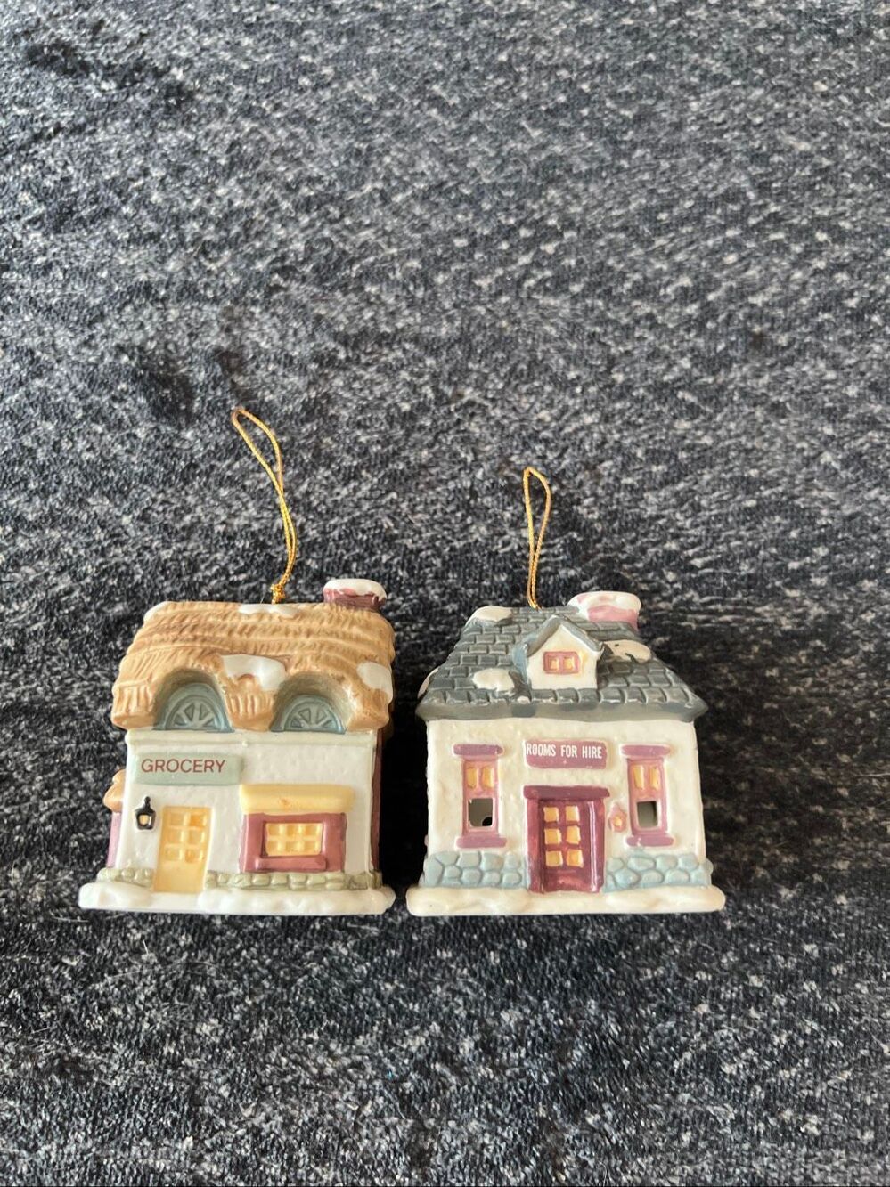Vintage Ceramic Christmas Village Houses